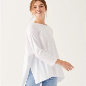 Mersea Catalina slub cotton tee 3/4 sleeves